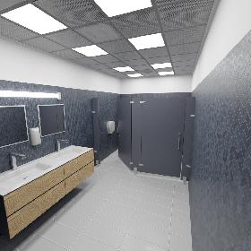 Realistic Bathroom Scene 8K PBR 3D model